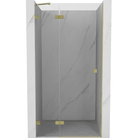 Mexen Lunar sprchové dvere otváracie ľavé 75 cm, transparentné, zlaté brúsené - 834-075-000-55-00-L