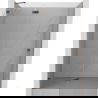 Mexen Lunar sprchové dvere s výklopom doľava 130 cm, priehľadné, ružové zlato - 834-130-000-60-00-L