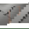 Mexen Lunar sprchové dvere jednokrídlové ľavé 135 cm, transparentné, ružové zlato - 834-135-000-60-00-L