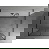Mexen Kioto voľne stojaca sprchová stena 100 x 200 cm, transparentnéné/čierny vzor 8 mm, čierna - 800-100-002-70-77