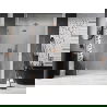 Mexen Lunar sprchové dvere otváravé ľavé 135 cm, transparentné, brúsená meď - 834-135-000-65-00-L