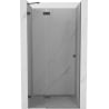 Mexen Lunar sprchové dvere ľavé 85 cm, transparentné, kartáčovaná gun gray - 834-085-000-66-00-L