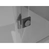 Mexen Lunar sprchové dvere výkyvné ľavé 90 cm, transparentné, brúsená gun gray - 834-090-000-66-00-L