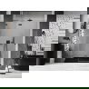 Mexen Lunar sprchové dvere otváracie ľavé 135 cm, transparentné, brúsená gun gray - 834-135-000-66-00-L
