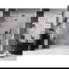 Mexen Lunar sprchové dvere otváracie ľavé 135 cm, transparentné, brúsená gun gray - 834-135-000-66-00-L