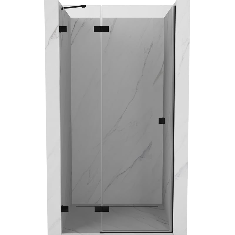 Mexen Lunar sprchové dvere výklopné ľavé 100 cm, transparentné, čierne - 834-100-000-70-00-L