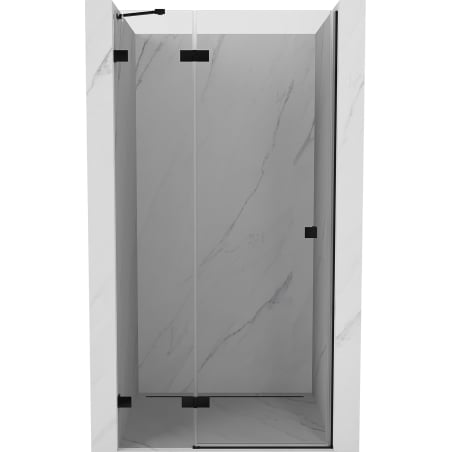 Mexen Lunar sprchové dvere výklopné ľavé 100 cm, transparentné, čierne - 834-100-000-70-00-L
