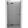 Mexen Lunar sprchové dvere výklopné ľavé 100 cm, transparentné, čierne - 834-100-000-70-00-L