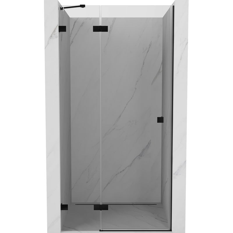 Mexen Lunar sprchové dvere otváracie ľavé 120 cm, transparentné, čierne - 834-120-000-70-00-L
