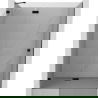 Mexen Lunar sprchové dvere výklopné ľavé 130 cm, priehľadné, čierne - 834-130-000-70-00-L