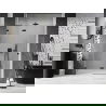 Mexen Lunar sprchové dvere výklopné ľavé 130 cm, priehľadné, čierne - 834-130-000-70-00-L