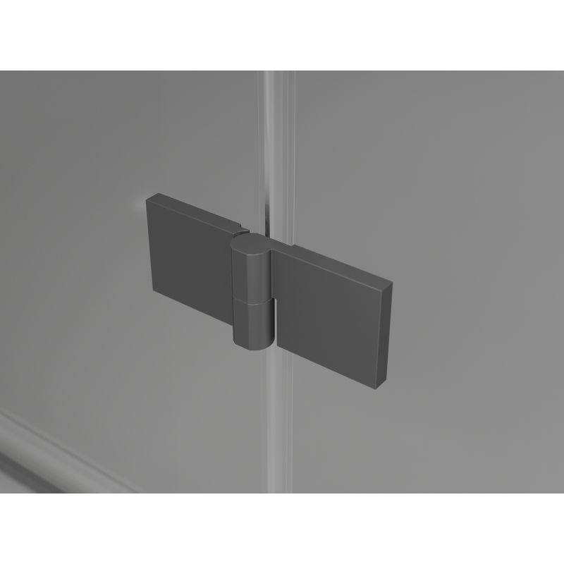 Mexen Lunar sprchové dvere, otváravé ľavé 70 cm, priehľadné, gun metal - 834-070-000-95-00-L