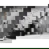 Mexen Lunar sprchové dvere výklopné ľavé 80 cm, transparentné, gun metal - 834-080-000-95-00-L