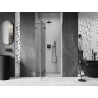 Mexen Lunar sprchové dvere otváracie ľavé 105 cm, transparentné, gun metal - 834-105-000-95-00-L