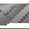 Mexen Lunar sprchové dvere výkyvné ľavé 110 cm, priehľadné, tmavý kov - 834-110-000-95-00-L