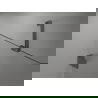 Mexen Lunar sprchové dvere výkyvné ľavé 110 cm, priehľadné, tmavý kov - 834-110-000-95-00-L