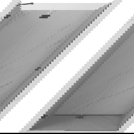 Mexen Lunar sprchové dvere otváracie ľavé 130 cm, transparentné, gun metal - 834-130-000-95-00-L