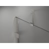 Mexen Lunar sprchové dvere pántové ľavé 80 cm, transparentné, kartáčovaný nikel - 834-080-000-97-00-L