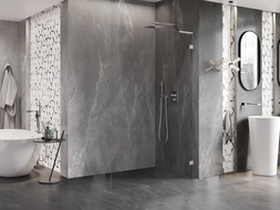 Mexen Lunar L sprchová stena Walk-in pravá 60 x 200 cm, priehľadná 8 mm, chróm - 830L-060-000-01-00-P