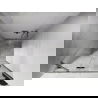 Mexen Lunar sprchové dvere výklopné ľavé 110 cm, transparentné, brúsený nikel - 834-110-000-97-00-L
