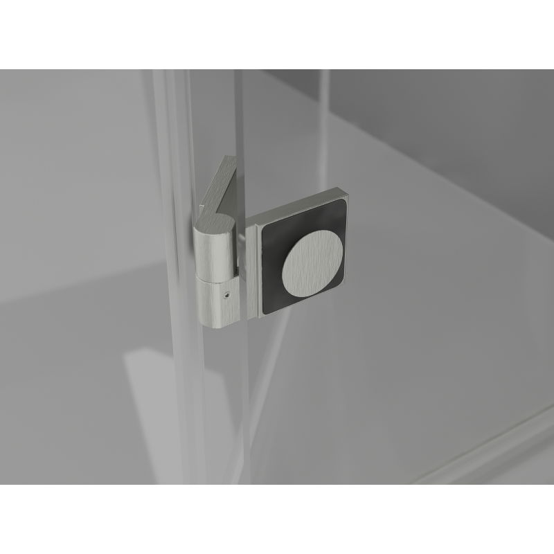 Mexen Lunar sprchové dvere, ľavé otváranie 115 cm, transparentné, brúsený nikel - 834-115-000-97-00-L