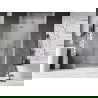Mexen Lunar sprchové dvere výklopné ľavé 125 cm, priehľadné, matný nikel - 834-125-000-97-00-L