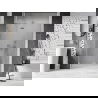 Mexen Lunar sprchové dvere otočné ľavé 140 cm, transparentné, brúsený nikel - 834-140-000-97-00-L