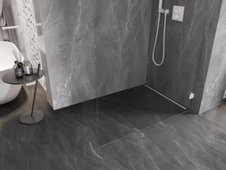 Mexen Lunar L sprchová stena Walk-in pravá 50 x 200 cm, priehľadná 8 mm, biela - 830L-050-000-20-00-P