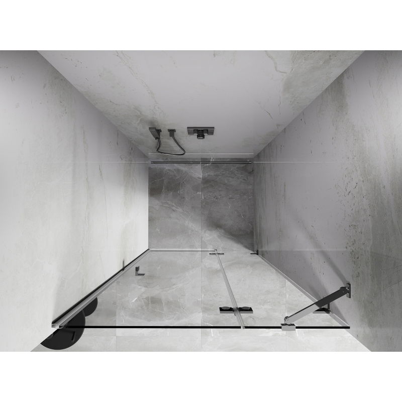 Mexen Lunar sprchové dvere otváracie pravé 105 cm, transparentné, chróm - 834-105-000-01-00-P