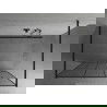 Mexen Kioto voľne stojaca sprchová stena 100 x 200 cm, transparentnéné/čierny vzor 8 mm, čierna - 800-100-002-70-78