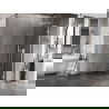 Mexen Lunar L sprchová stena Walk-in pravá 70 x 200 cm, transparentné 8 mm, biela - 830L-070-000-20-00-P