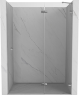Mexen Lunar sprchové dvere pravé 135 cm, priehľadné, chróm - 834-135-000-01-00-P