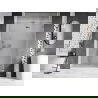 Mexen Lunar sprchové dvere výklopné pravé 140 cm, priehľadné, chróm - 834-140-000-01-00-P