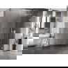 Mexen Lunar L sprchová stena Walk-in pravá 110 x 200 cm, transparentná 8 mm, biela - 830L-110-000-20-00-P