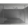 Mexen Kioto samostatne stojaca sprchová stena 100 x 200 cm, biely vzor 8 mm, chróm - 800-100-002-01-85