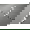 Mexen Lunar sprchové dvere otočné pravé 140 cm, transparentné, biele - 834-140-000-20-00-P