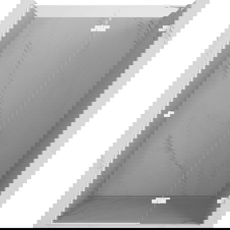 Mexen Lunar sprchové dvere otvárateľné pravé 140 cm, transparentné, biele - 834-140-000-20-00-P