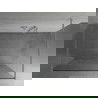Mexen Kioto voľne stojaca sprchová stena 130 x 200 cm, transparentnéné/biely vzor 8 mm, chrómová - 800-130-002-01-85