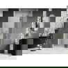 Mexen Lunar sprchové dvere pravé 75 cm, priehľadné, zlaté - 834-075-000-50-00-P