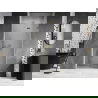 Mexen Lunar sprchové dvere pravé 75 cm, priehľadné, zlaté - 834-075-000-50-00-P