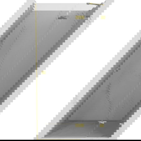 Mexen Lunar sprchové dvere otváracie pravé 120 cm, transparentné, zlaté - 834-120-000-50-00-P