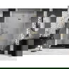 Mexen Lunar sprchové dvere otváravé pravé 140 cm, číre, zlaté - 834-140-000-50-00-P