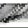 Mexen Lunar sprchové dvere otváravé pravé 140 cm, číre, zlaté - 834-140-000-50-00-P