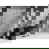 Mexen Lunar sprchové dvere otváravé pravé 140 cm, číre, zlaté - 834-140-000-50-00-P