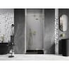 Mexen Lunar sprchové dvere výklopné pravé 70 cm, transparentné, zlaté brúsené - 834-070-000-55-00-P