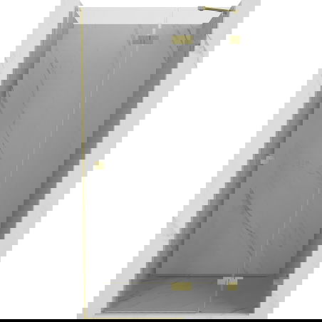 Mexen Lunar sprchové dvere pravé 85 cm, priehľadné, zlaté kartáčované - 834-085-000-55-00-P