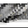 Mexen Lunar sprchové dvere pravé 85 cm, priehľadné, zlaté kartáčované - 834-085-000-55-00-P