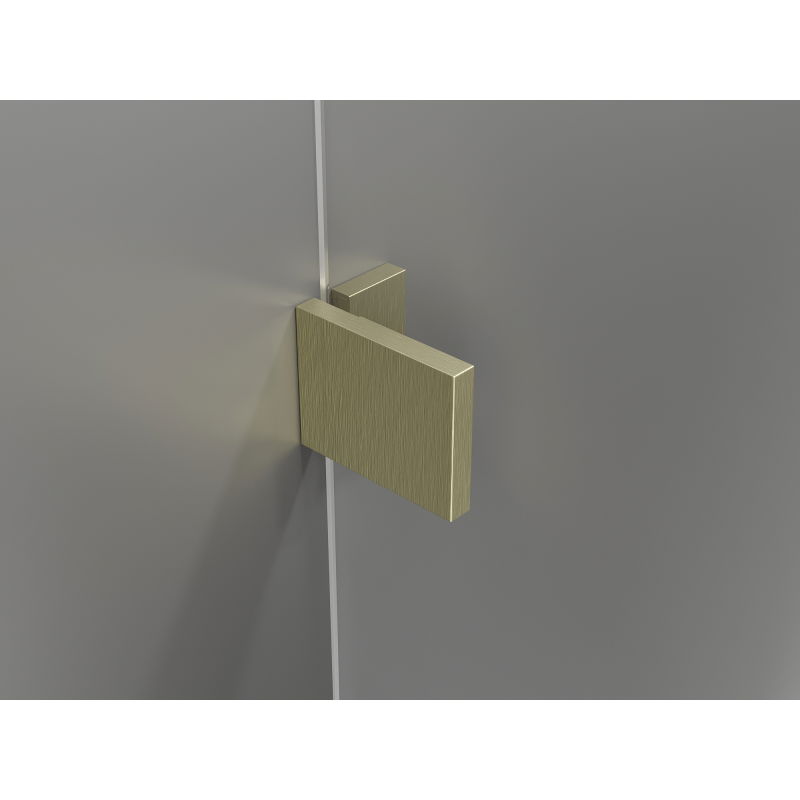 Mexen Lunar sprchové dvere otočné pravé 90 cm, transparentné, zlaté brúsené - 834-090-000-55-00-P