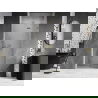 Mexen Lunar sprchové dvere pravé 120 cm, priehľadné, zlaté kartáčované - 834-120-000-55-00-P