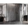 Mexen Lunar L sprchová stena Walk-in pravá 50 x 200 cm, transparentná 8 mm, ružové zlato - 830L-050-000-60-00-P
